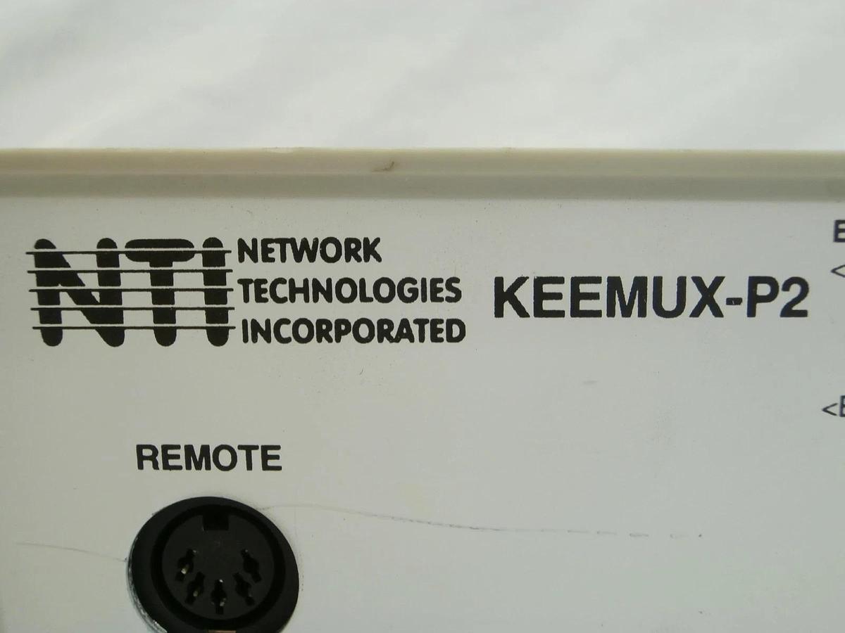 Used NTI Network Technologies KEEMUX-P2 2-port Video Switching KVM Splitter Used