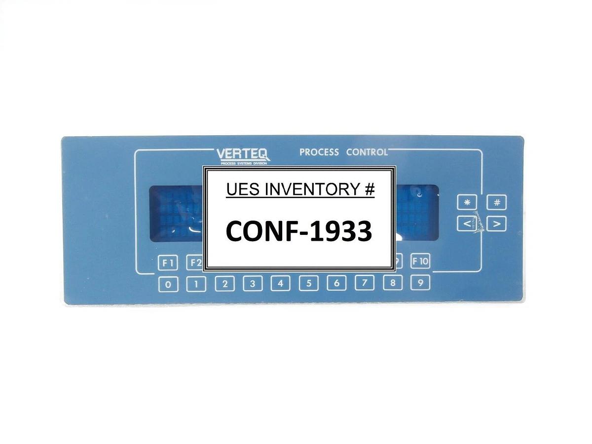 Used Verteq Process Systems ST800-CC50-E2PX Process Control Module Working Surplus