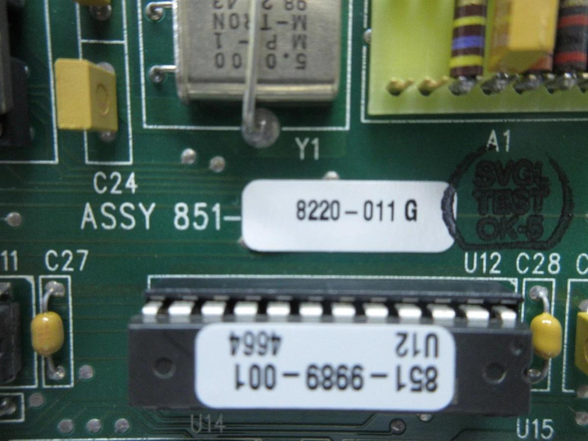 Used SVG Silicon Valley Group 851-8220-011 Processor PCB Card Rev. G ASML 90S Used