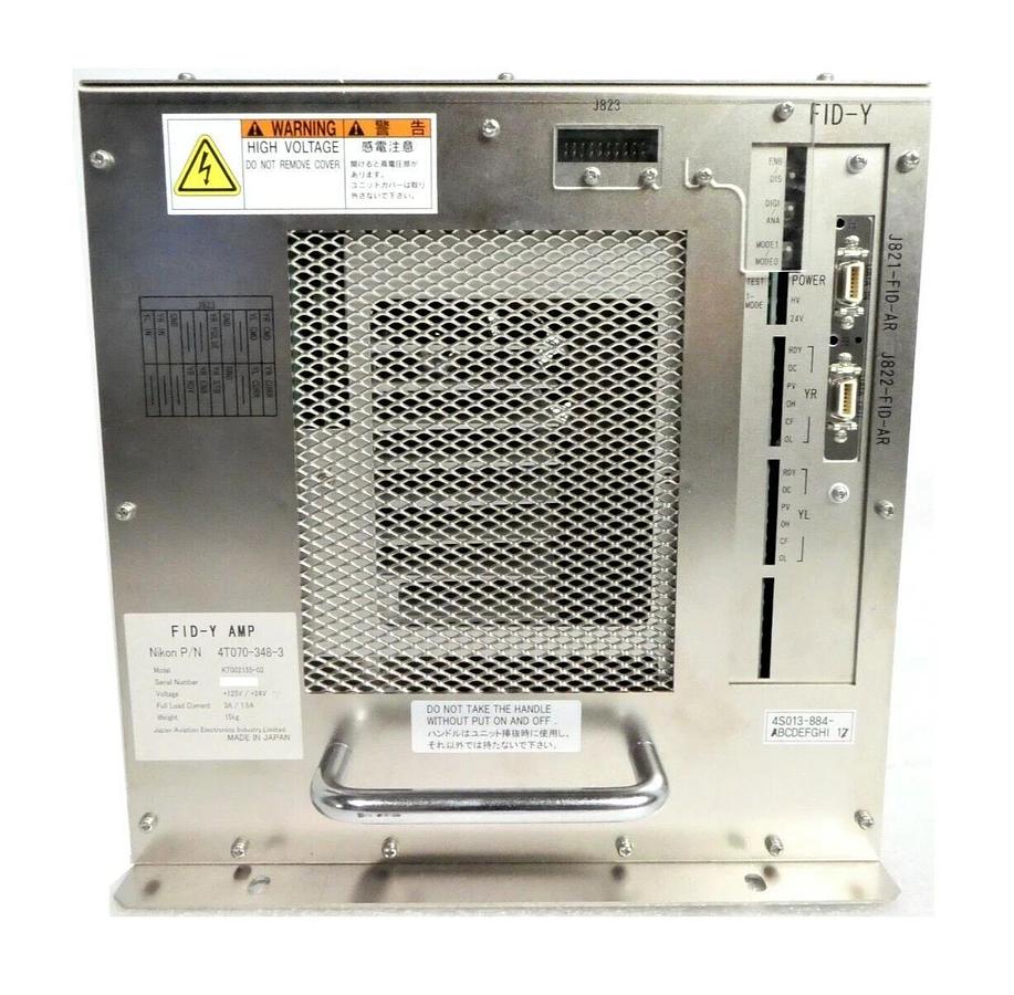 Used Nikon 4T070-348-3 FID-Y Amplifier KT002155-02 NSR-S620D Working Spare