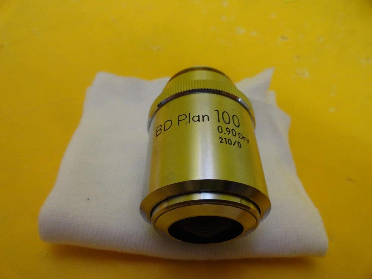 Used Nikon Precision BD Plan 100 0.90 Dry Microscope Objective 210/0 Working Surplus