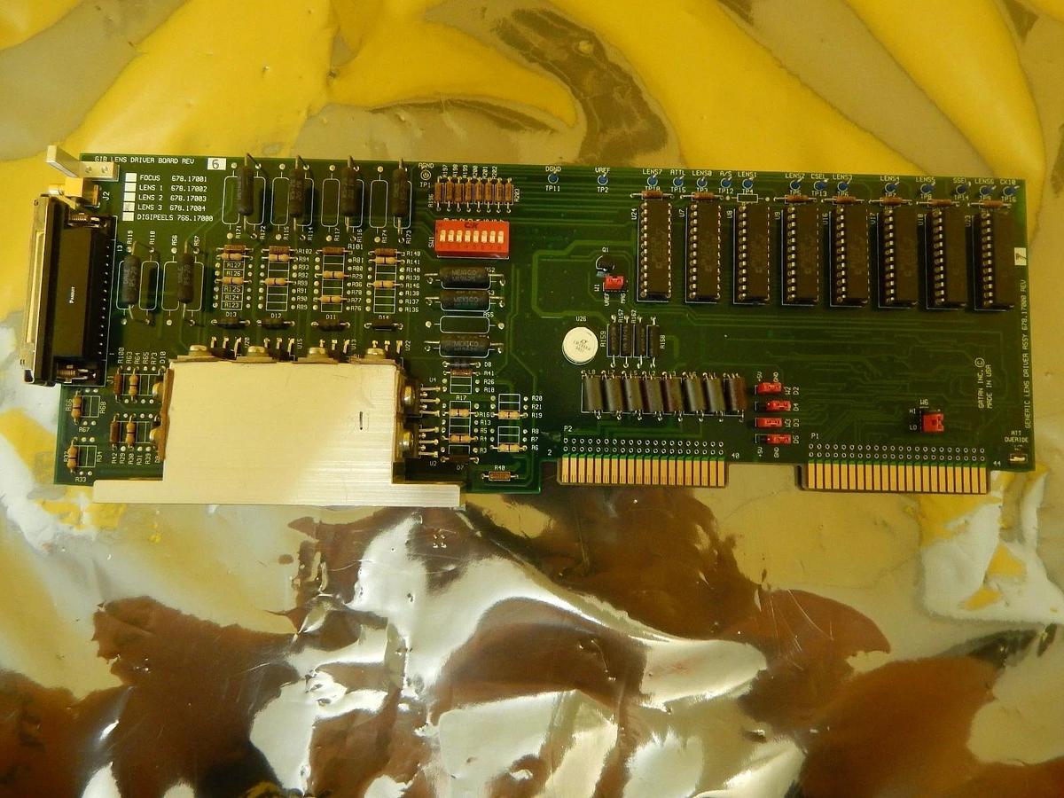 Used Gatan 678-17004 GIB Lens Driver LENS 3 PCB Card Rev. 6 JEOL JEM-2010F Used