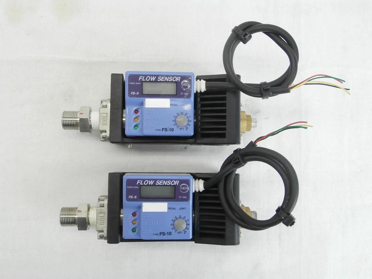 Used Regal Joint FS-10S Flow Sensor FS-10 Reseller Lot of 2 Used Working