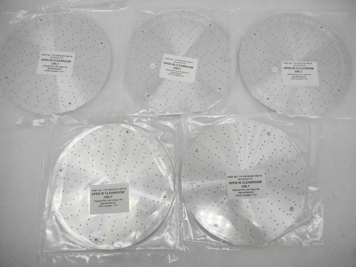 Refurbished Lam Research 715-140125-001 Lower Baffle Plate Reseller Lot of 5 OEM Refurbished