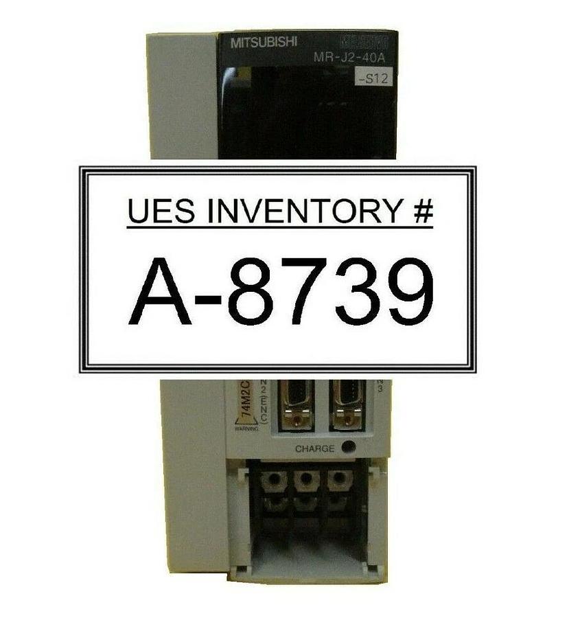 Used Mitsubishi Electric MR-J2-40A-S12 AC Servo Driver MELSERVO No Cover Working