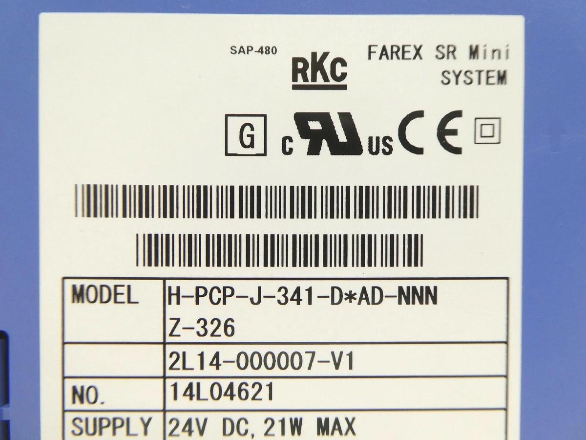 Used RKC FAREX SR Mini System 2L14-000007-V1 H-PCP-J-341-D*AD-NNN H-TIO-J-F501-8*NN