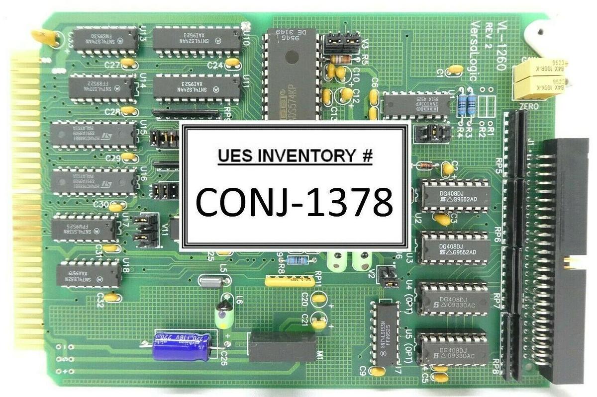 Used VersaLogic VL-1260 Analog Input Card Rev. 2.02 Varian 350D Ion Implanter Working
