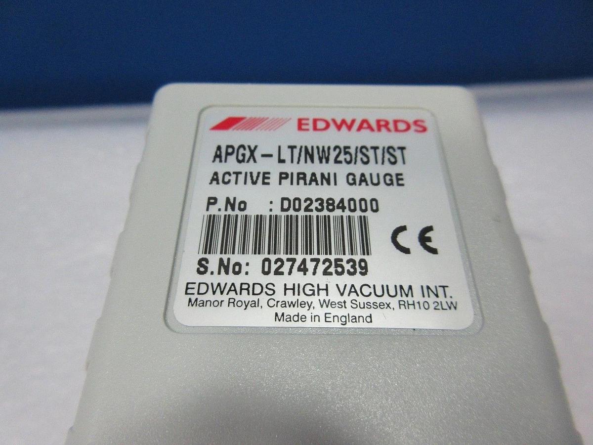 Used Edwards C31315000 Isolation Valve with D02384000 Pirani Gauge Used Working