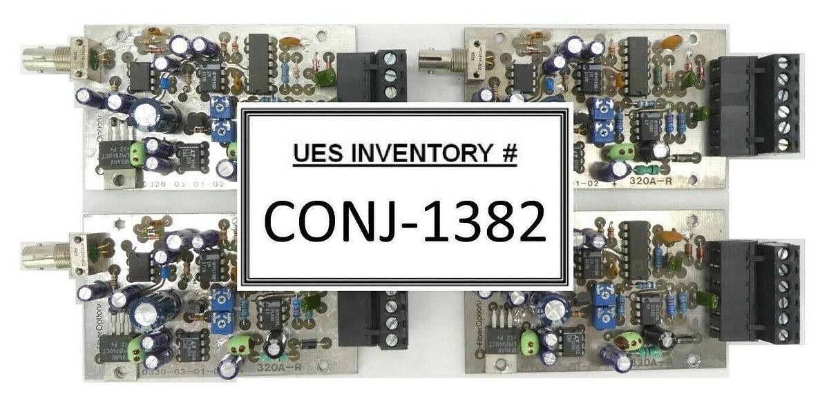 Used FiberOptions 0320-03-01-02 Interface PCB 320A-R Rev. A2 Varian 350D Lot of 4