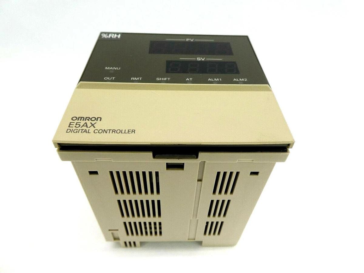Used Omron E5AX-LA02 Digital Process Temperature Humidity Controller %RH Working