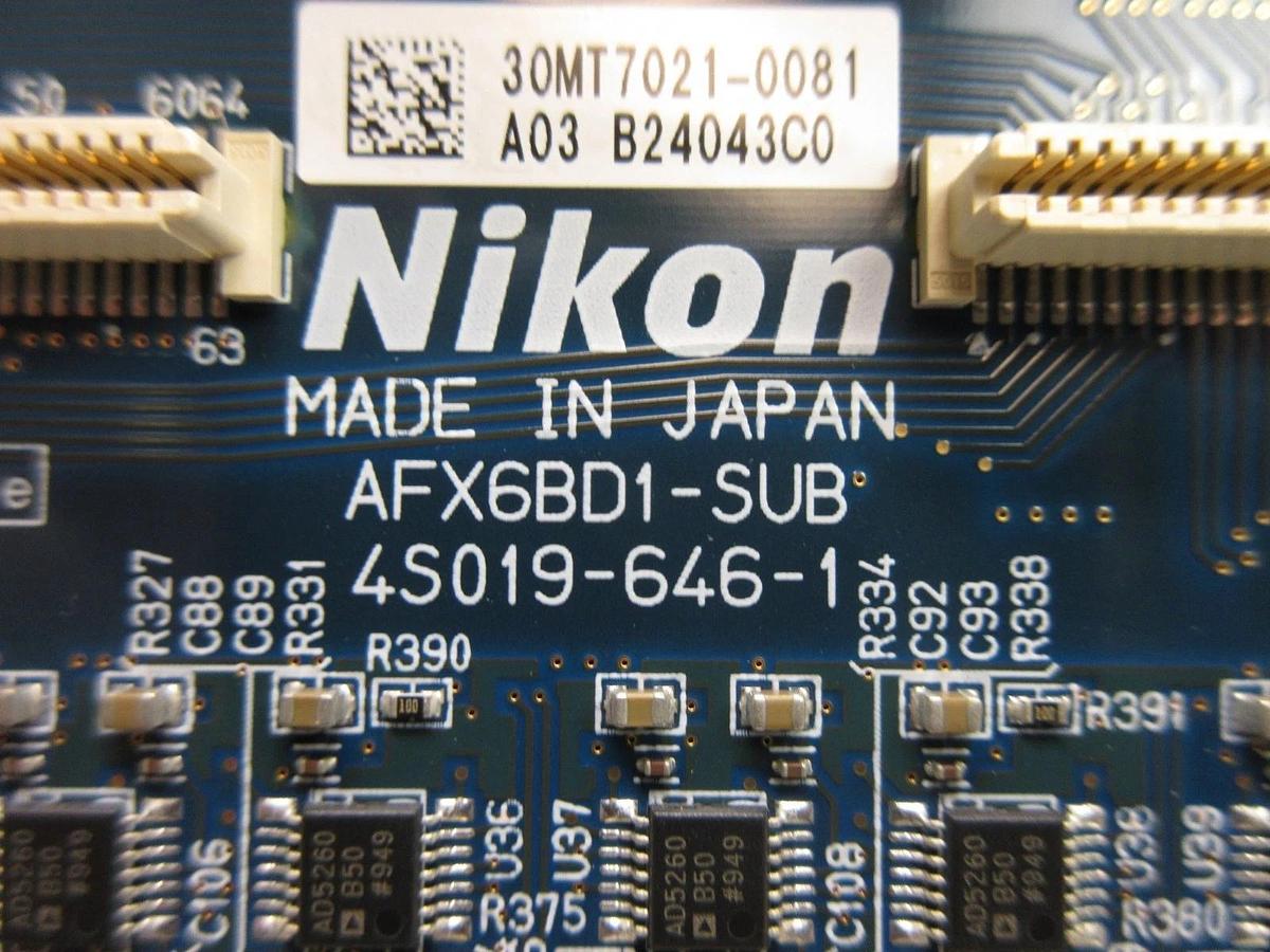 Used Nikon Precision 4S019-645-1 Processor PCB Card AFX6BD1-MAIN 4S019-646-1 Working