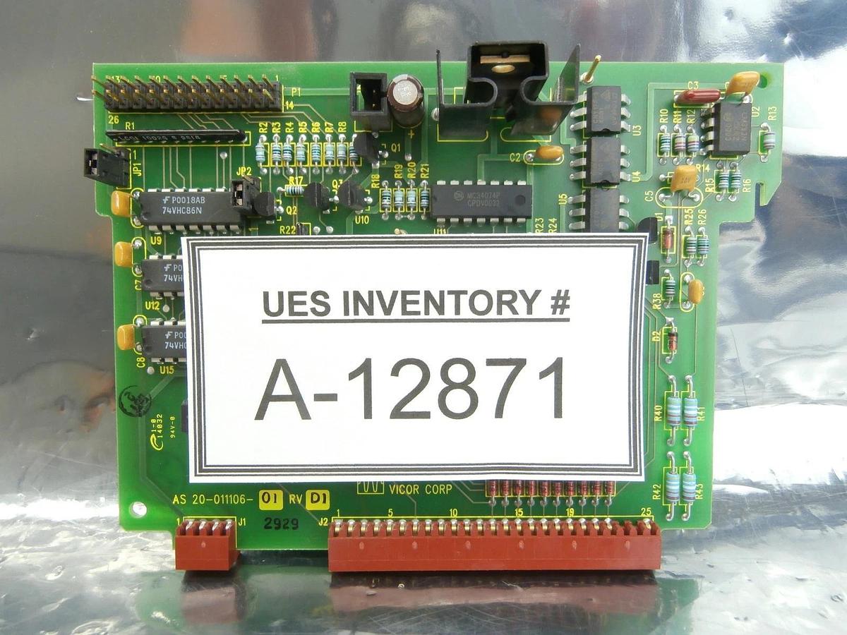 Used Vicor 20-011106-01 3 Phase E/D Board PCB 24-011106-01 Used Working