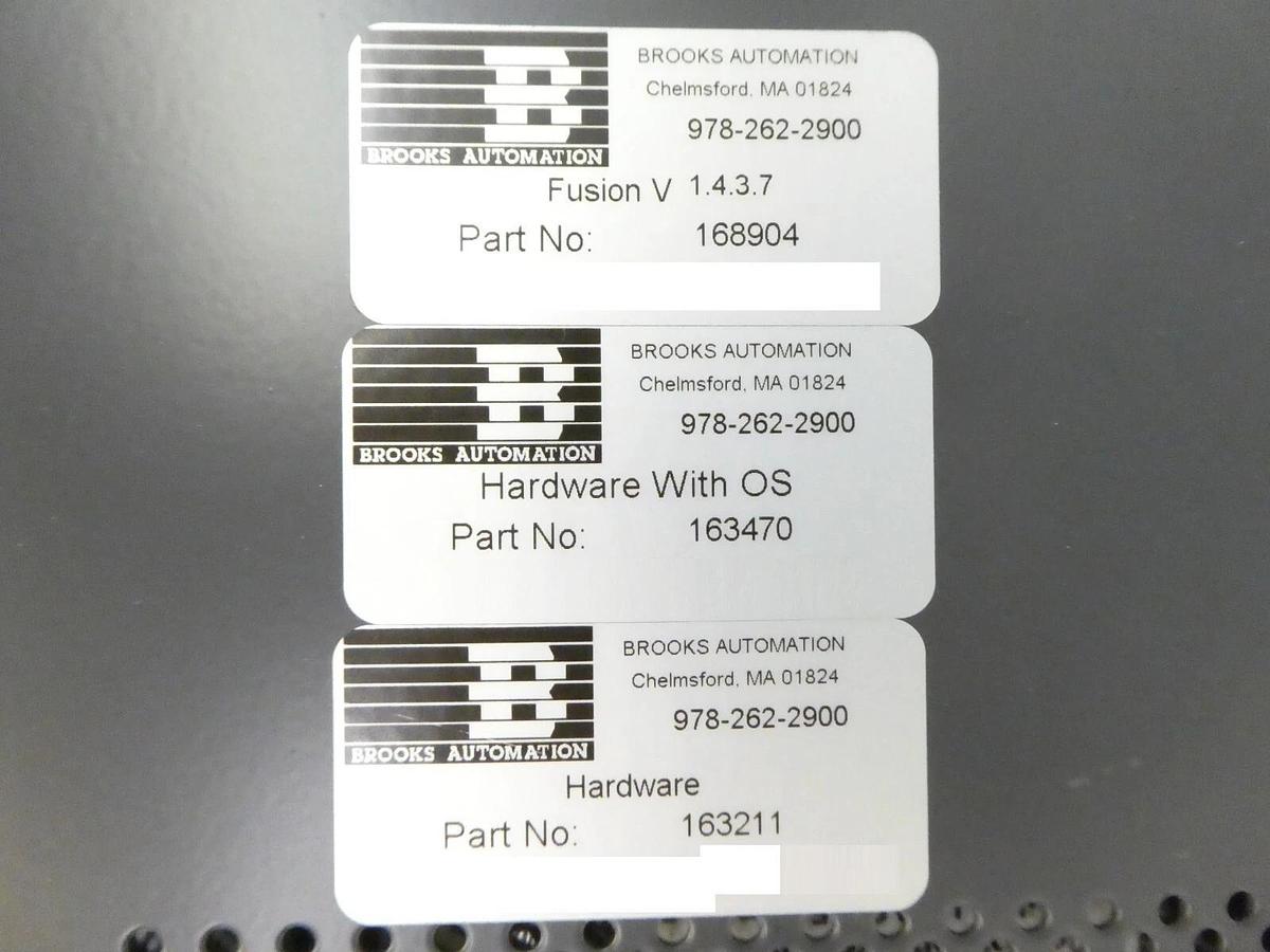 Used Brooks Automation 168904 Fusion V Robot Controller Set 142836 w/Cables Working