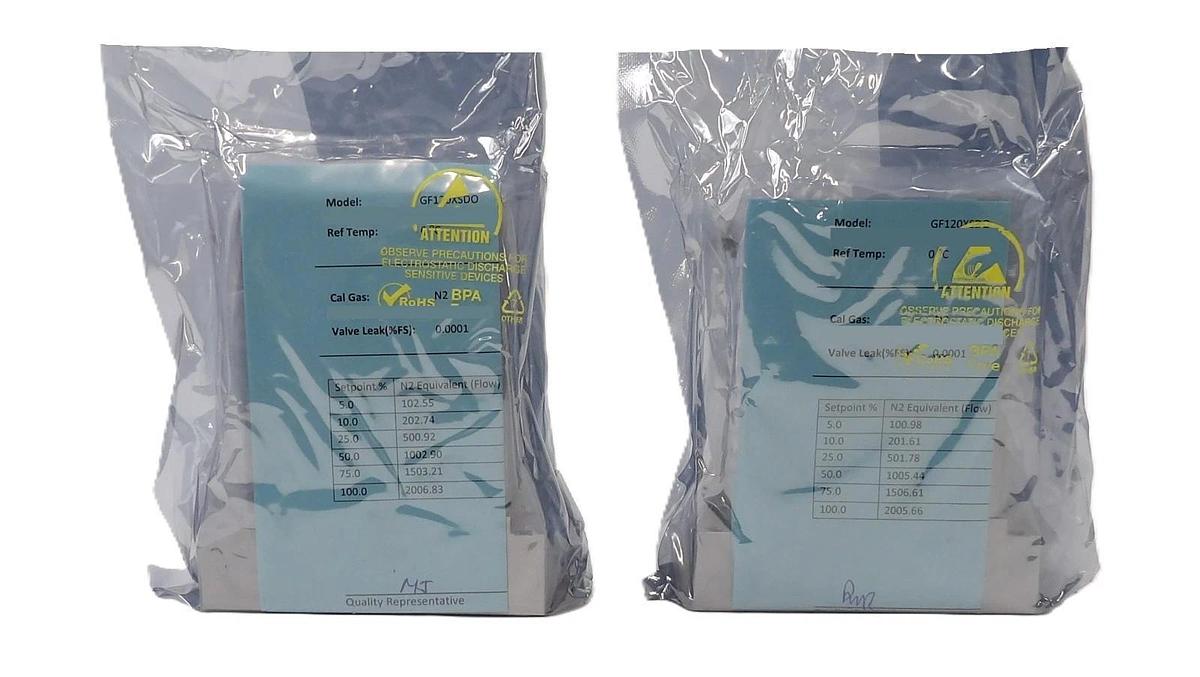 Brooks Instrument GF120X-110554 Mass Flow Controller 0190-91650 Lot of 2 New