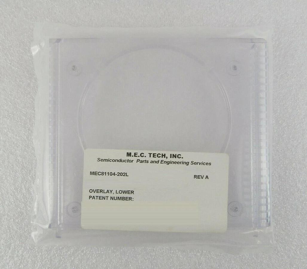 M.E.C. Tech MEC81104-202L Overlay Lower AMAT Applied Materials Lot of 5 New