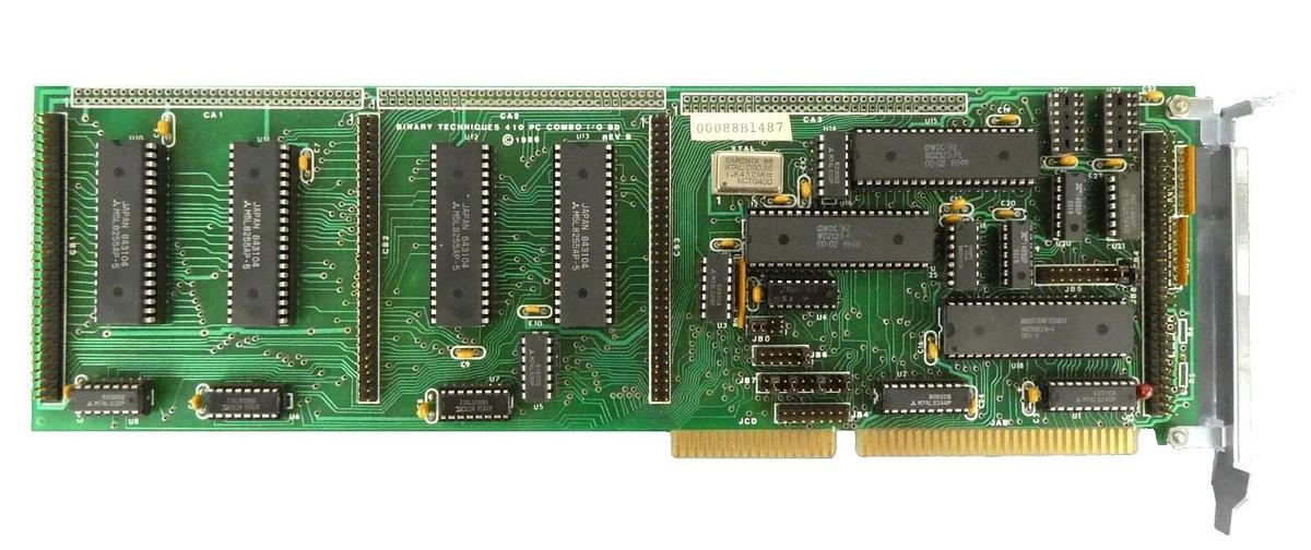 Used Binary Techniques 00088B1487 410 PC Combo I/O BD PCB Varian 107246001 Working