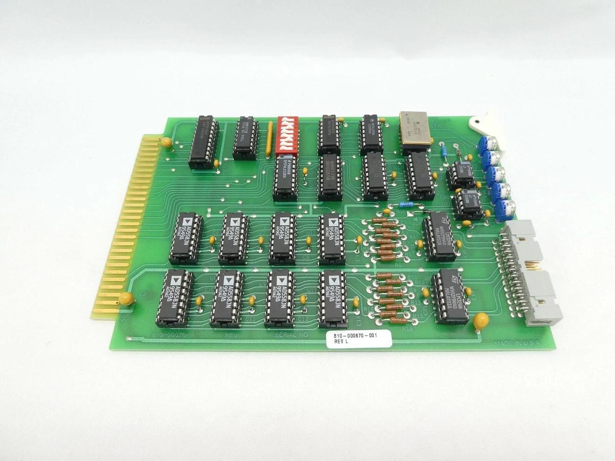 Used Lam Research 810-00670-001 Analog Output PCB Card 670L Rev. L OEM Refurbished