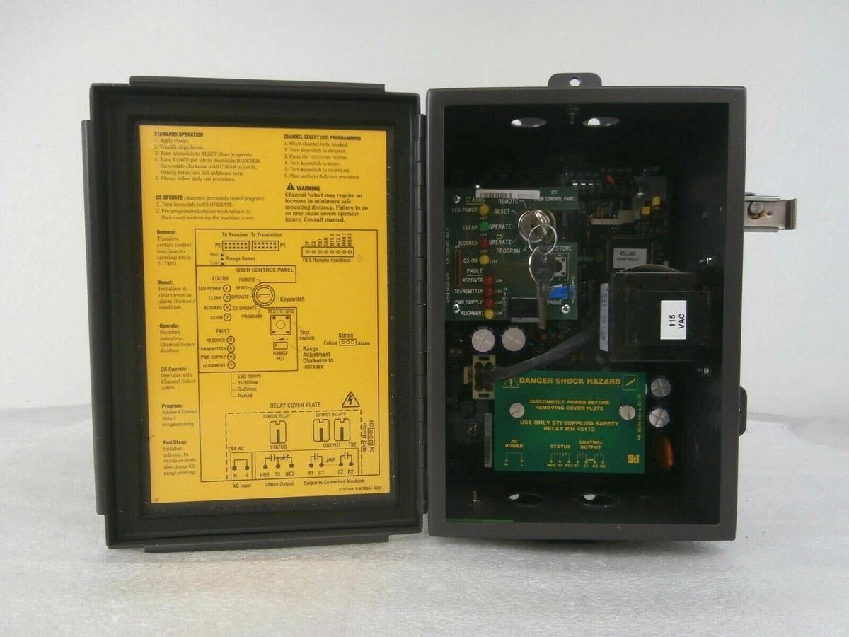 Used Sti 43268-0280 Light Curtain Controller MiniSafe-B 4300B-2 MS4328B-2 Working