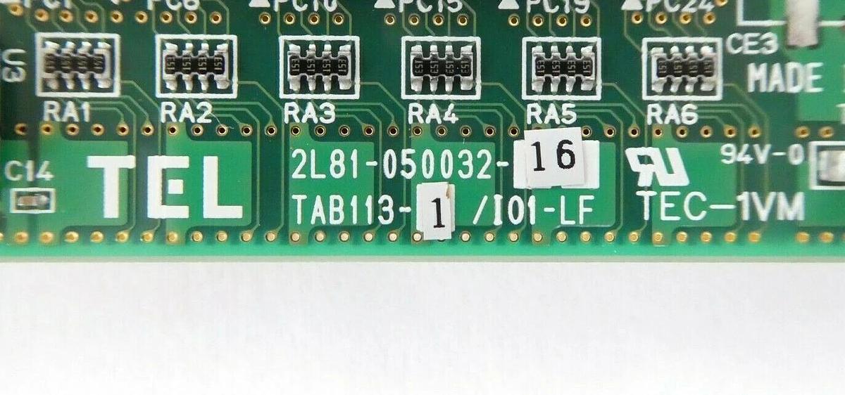 Used TEL Tokyo Electron 2L81-050032-16 Network PCB TAB113-1/I01-LF Working Surplus