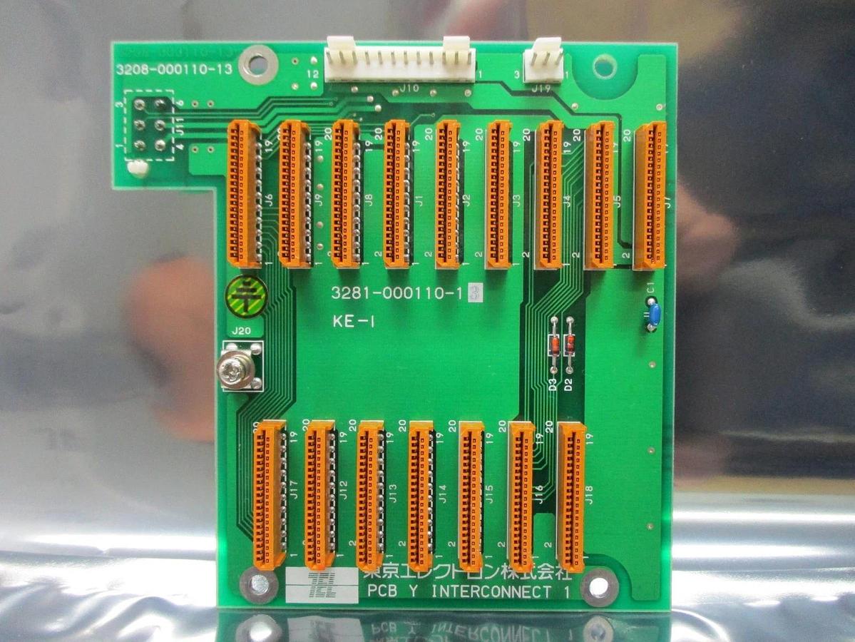 Used TEL Tokyo Electron 3281-000110-13 Y Interconnect 1 PCB 3208-000110-13 P-8 Used