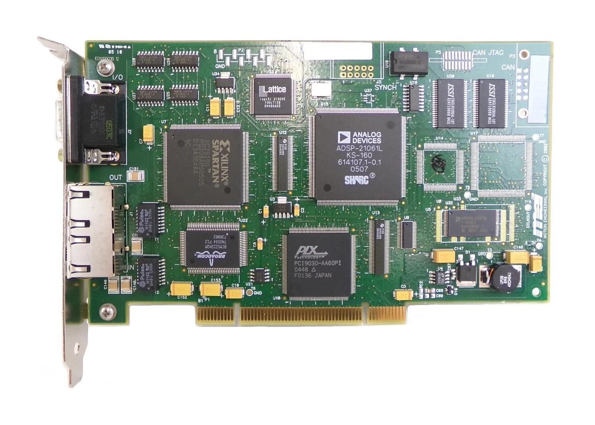 Used MEI Motion Engineering T014-0002 PCB Card XMP-SYNQNET-PCI-RJ Working