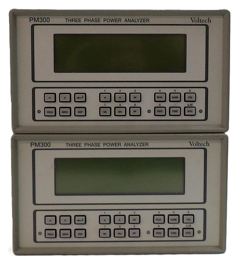 Used Voltech PM300 Three Phase Power Analyzer Reseller Lot of 2 Untested Spare