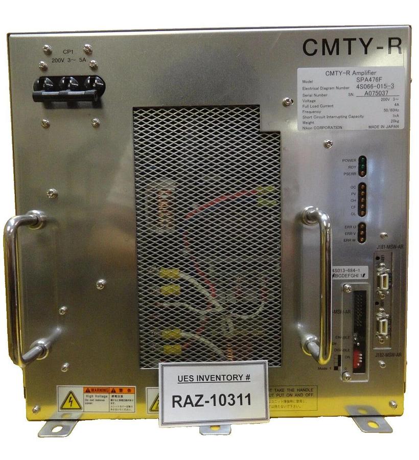 Used Nikon Precision 4S066-015-3 CMTY-R Amplifier Module SPA476F 4S013-684-1 Working
