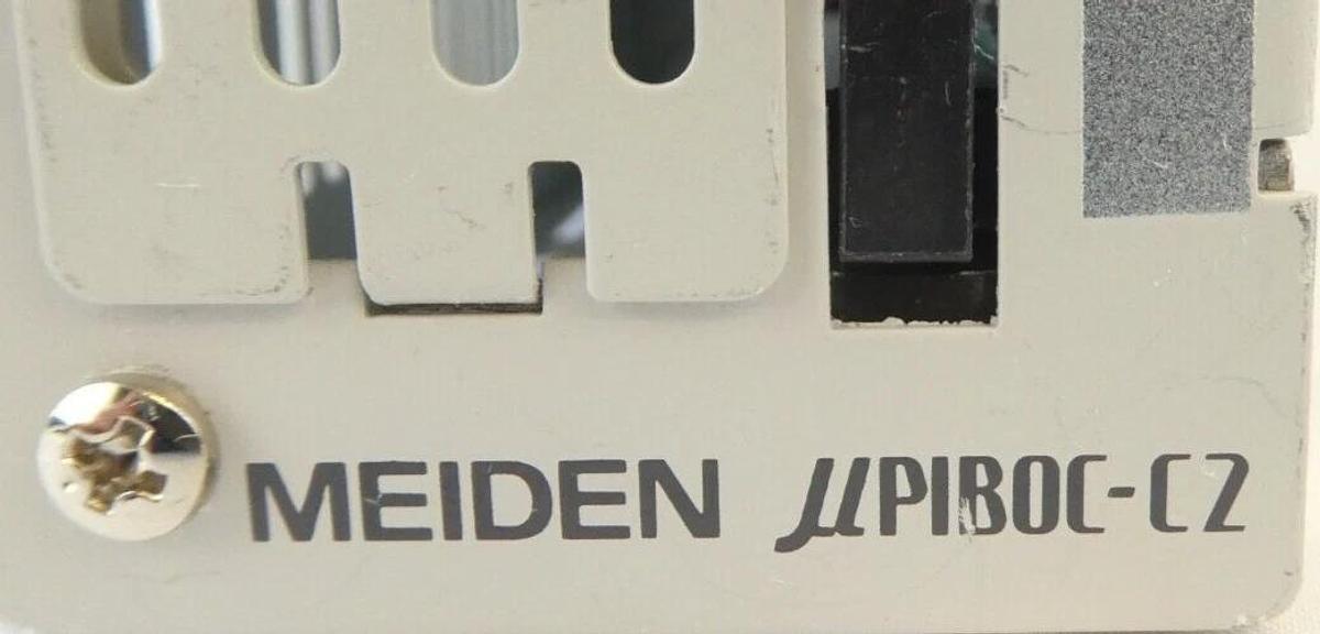 Used Meiden UA210/123 Industrial Controller µPIBOC-C2 w/ Power Supply UP010-001A