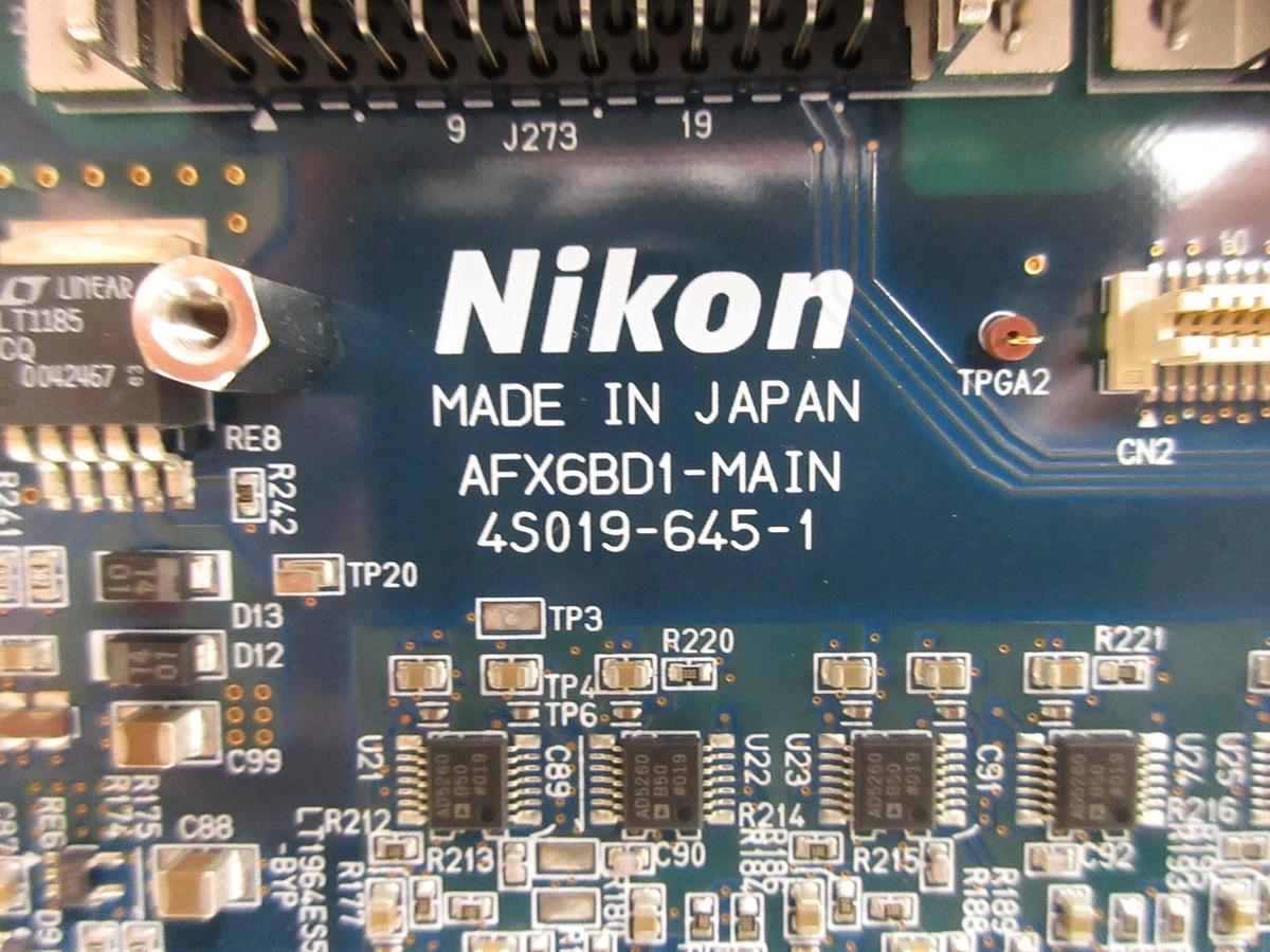 Used Nikon Precision 4S019-645-1 Processor PCB Card AFX6BD1-MAIN 4S019-646-1 Working