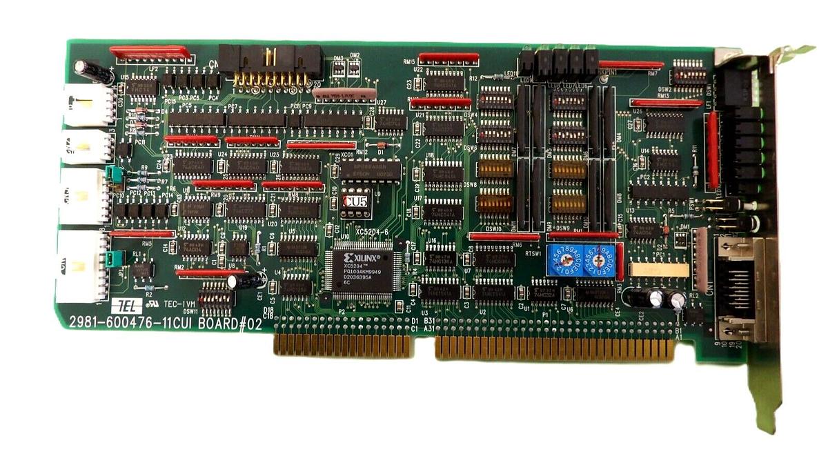 Used TEL Tokyo Electron 2981-600476-11 PCB Card CUI Board #02 ACT8 Working Surplus