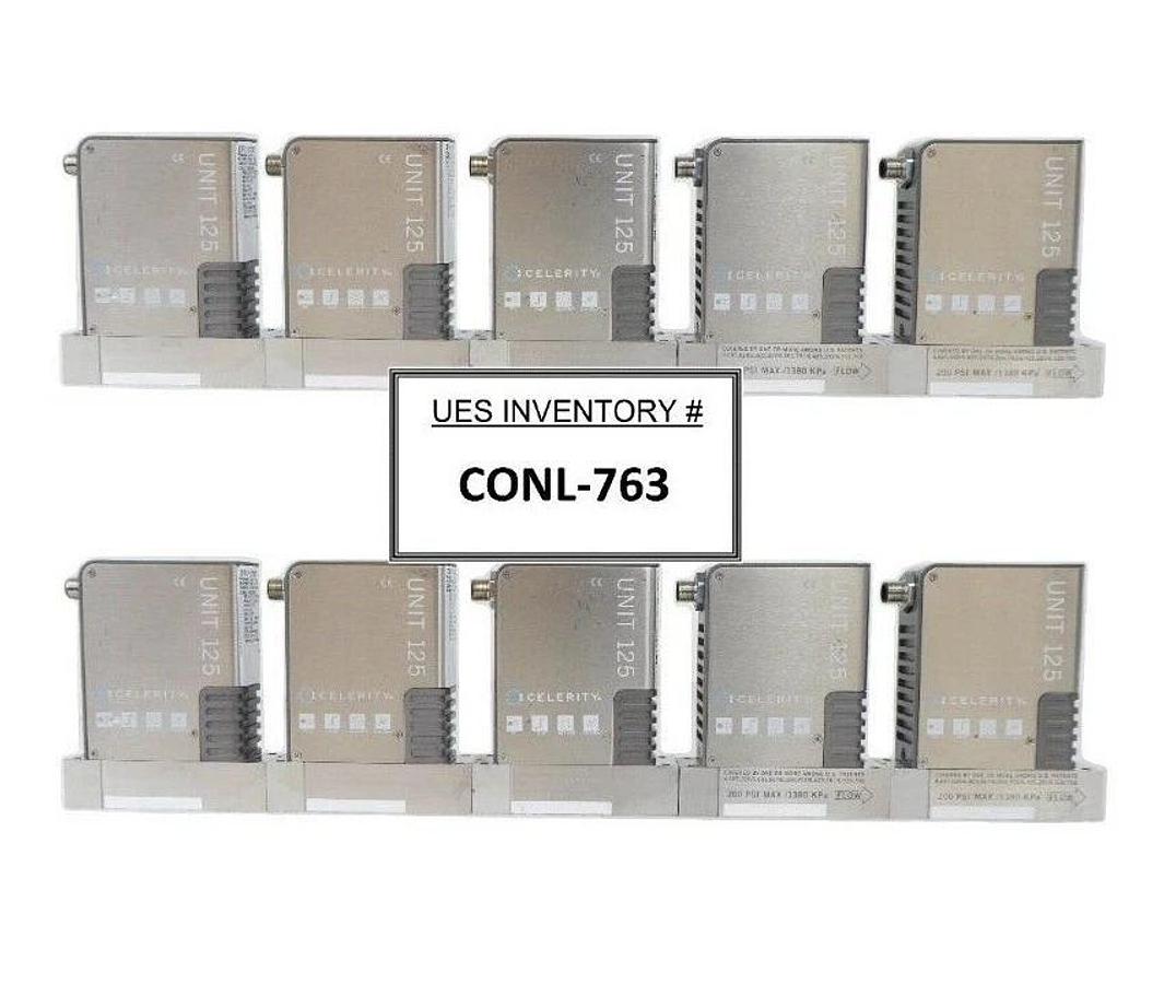 Used Celerity IFC-125C Mass Flow Controller UNIT MFC Lot of 10 He NH3 Working Surplus