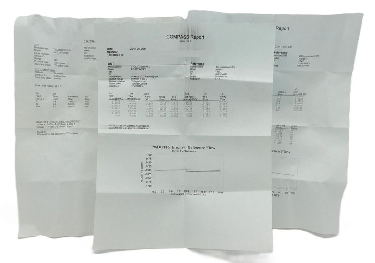 Refurbished Tylan FC-2979MEP5 Mass Flow Controller MFC 2979 Series Lot of 3 OEM Refurbished