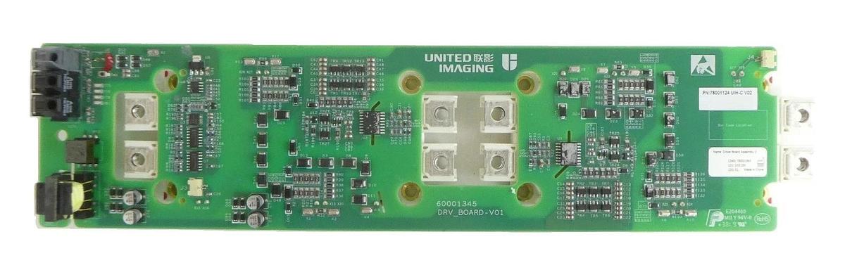 Used United Imaging 78001124 UIH-C V02 Driver PCB Assembly 2 60001345 Working Spare