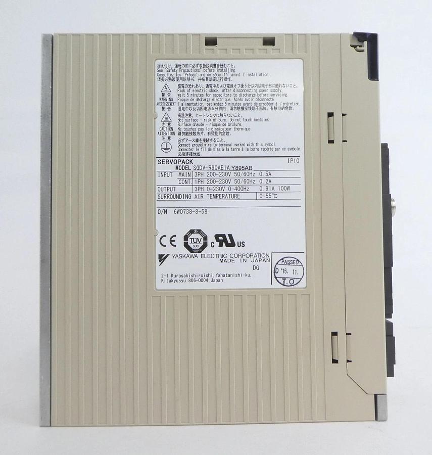 Used Yaskawa Electric SGDV-OCA05A Servo Drive SERVOPACK Lot of 2 Working
