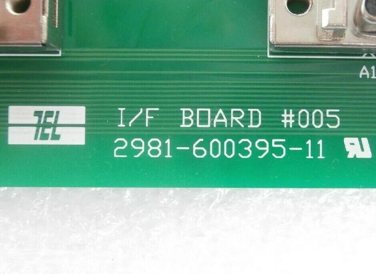 Used TEL Tokyo Electron 2981-600395-11 I/F BOARD #005 PCB 2908-600395-11 ACT12 Spare