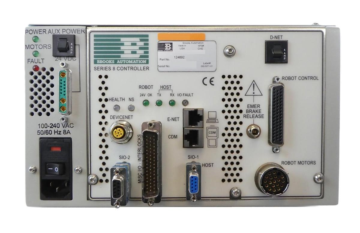 Used Brooks Automation 124892 Series 8 Robot Controller KLA-Tencor WaferSight Working