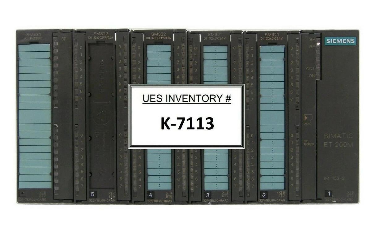 Used Siemens 153-2BA00-0XB0 5 Module PLC Unit SIMATIC ET 200M SM321 SM322 SM331 Spare