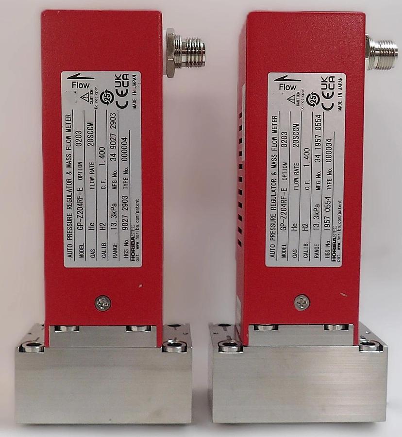 Used Horiba STEC GP-Z204RF-E MFC Mass Flow Controller Lot of 2 Surplus