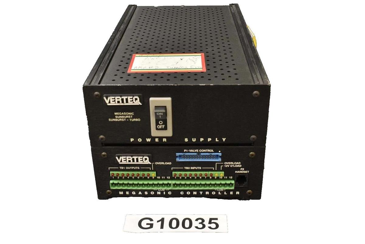 Used Verteq MC-001-08 Megasonic Controller & Power Supply As-Is