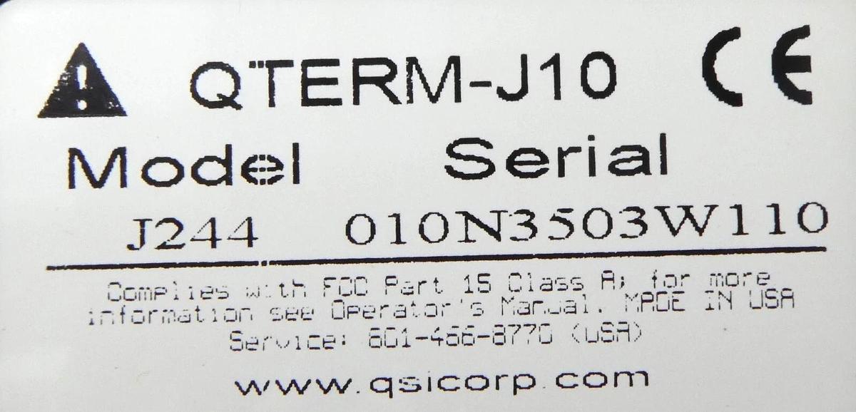 Used Applied Precision QTERM-J10 Programming Terminal J244 New Surplus