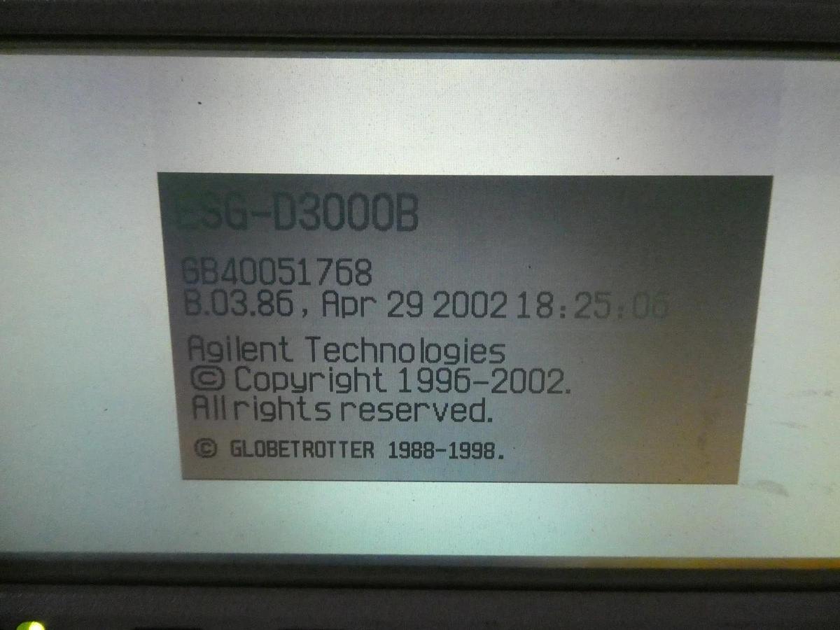 Used Agilent Technologies E4432B ESG-D Series Signal Generator ESG-D3000B Untested