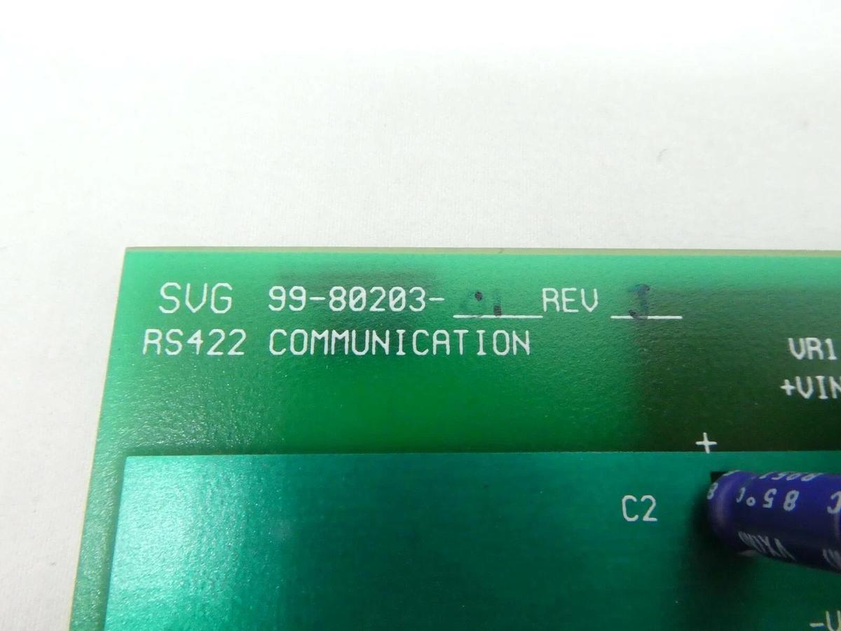 Used SVG Silicon Valley Group 99-80203-01 RS422 Communications PCB Rev. J 90S Spare