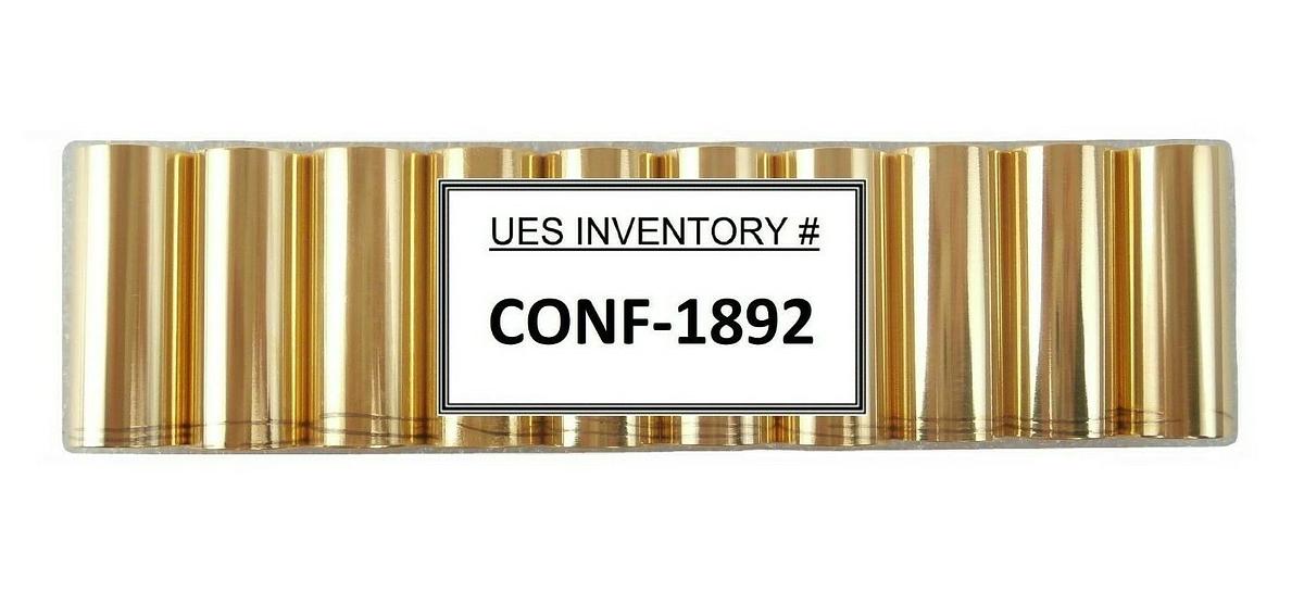 AMAT Applied Materials 0020-38186 Lamp Spacer Gold Coated Aluminum Lot of 10 New