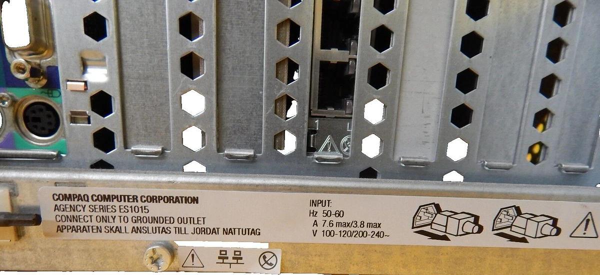 Used Compaq DL580R01 x700-1M IPUS Industrial Computer ES1015 Proliant Spare As-Is