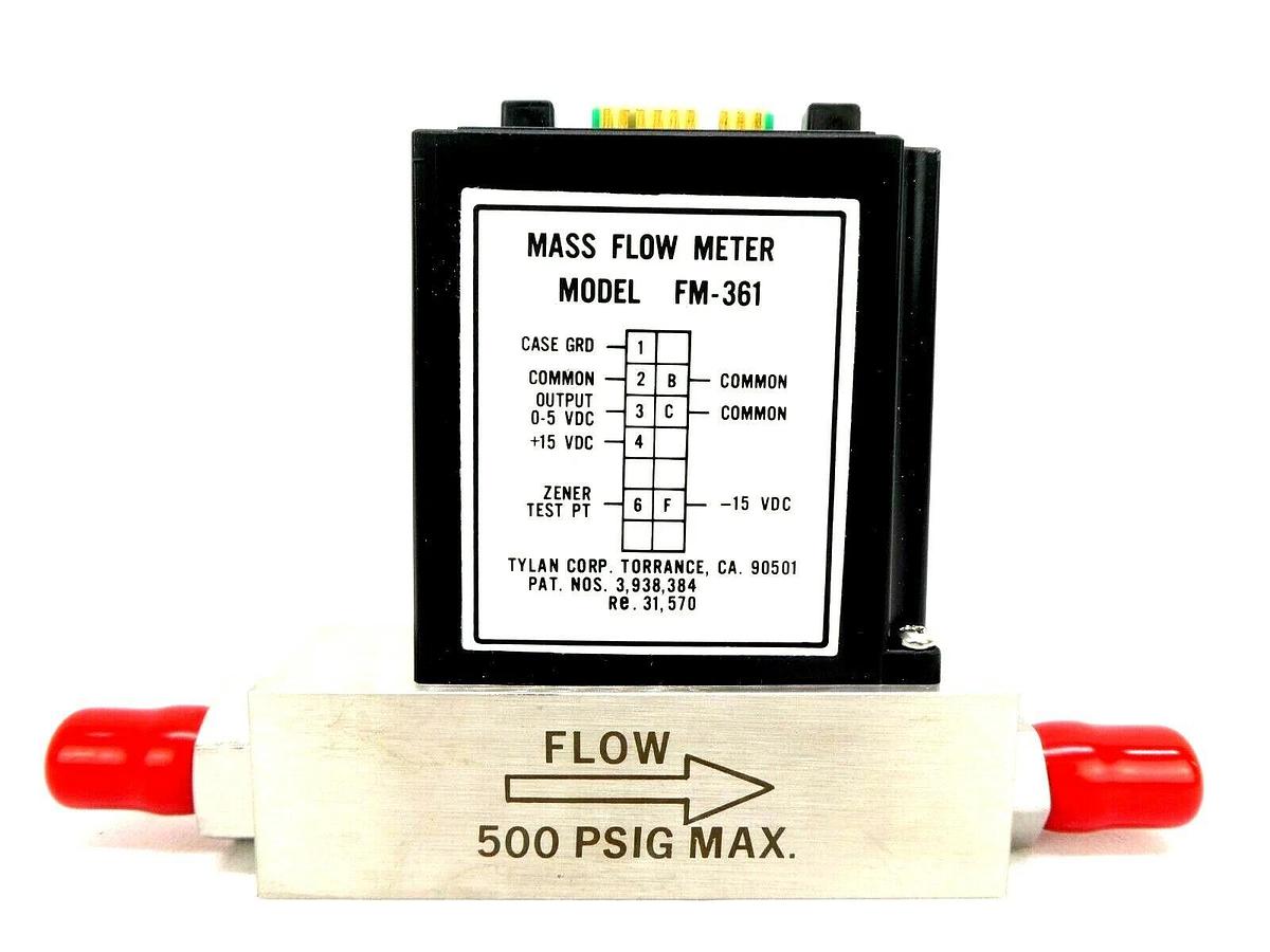 Used Tylan FM-361V Mass Flow Meter MFC 10 SLPM N2 FM-361 Working Surplus