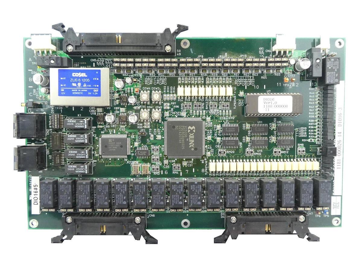 Used TEL Tokyo Electron 1181-000826-14 PCB DIO16-3 1188-000008-11 Lithius Working