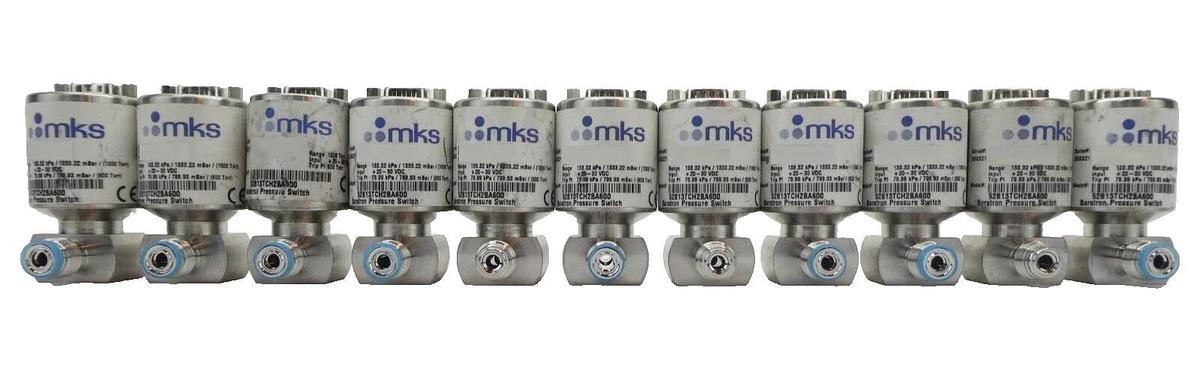 Used MKS Instruments 52B13TCH2BA600 Baratron Pressure Switch Reseller Lot of 11 Spare