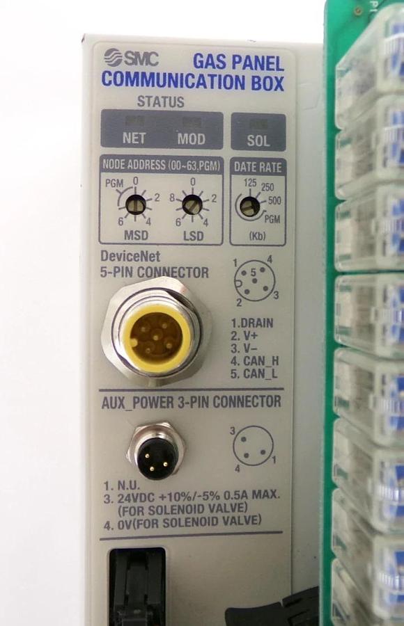 Used SMC IN587-07-A 16-Port Gas Panel Pneumatic Manifold Working Surplus