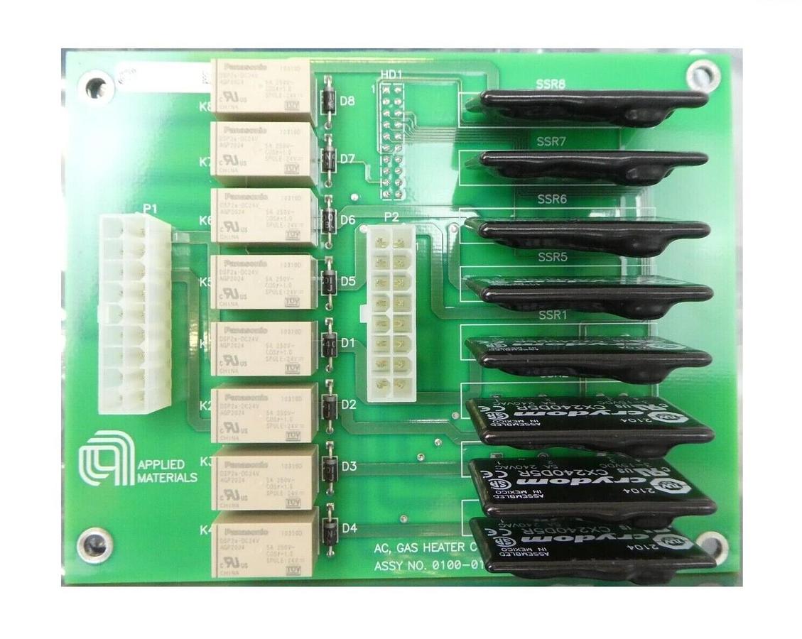 Used AMAT Applied Materials 0100-01911 AC Gas Heater Control Board PCB Producer Spare