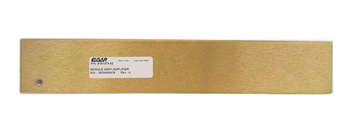 Used Elgar 5161274-02 Amplifier Module Assembly SmartWave SW5250A Working Surplus